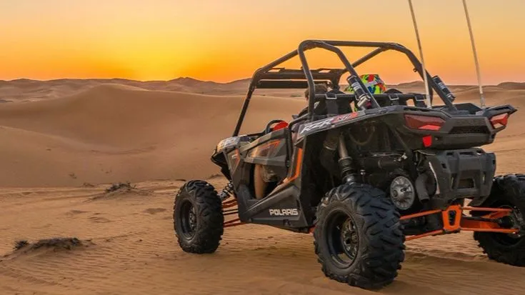 Dubai Desert Buggy Tour on red sand dunes